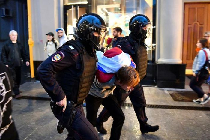 Detained protestors had collected signatures against recently adopted but controversial Russian constitutional reforms