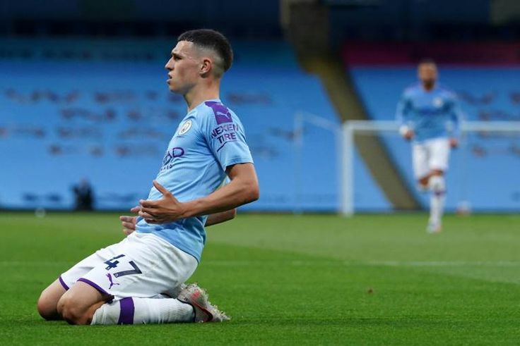 Manchester City midfielder Phil Foden has scored four Premier League goals since the restart