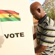 A man casts his vote in the presidential election in Bole district, northern Ghana, on December 7, 2016