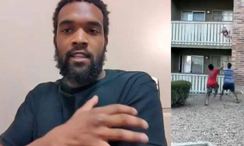 Man catches 3-year-old boy thrown from 3rd floor of a burning building (video)