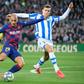 Martin Braithwaite (left) joined Barcelona as an emergency signing from Leganes in February