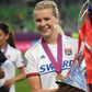 Ada Hegerberg after winning last year's Champions League with Lyon. The Norwegian striker has signed a "historic" seven-figure, 10-year deal with Nike