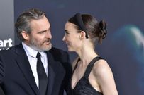 Phoenix and Mara at the Joker premiere on September 28, 2019 in Hollywood, California.