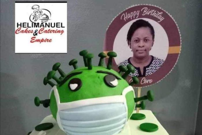 COVID-19 birthday cake