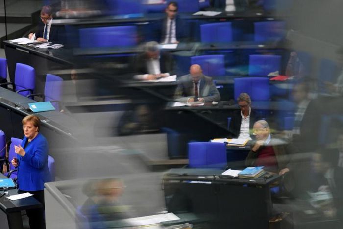 Merkel made her statement at the Bundestag, the German parliament