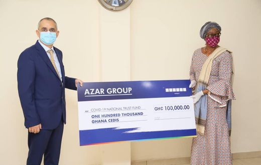 Azar Group donates GHC100,000 to COVID-19 Trust Fund