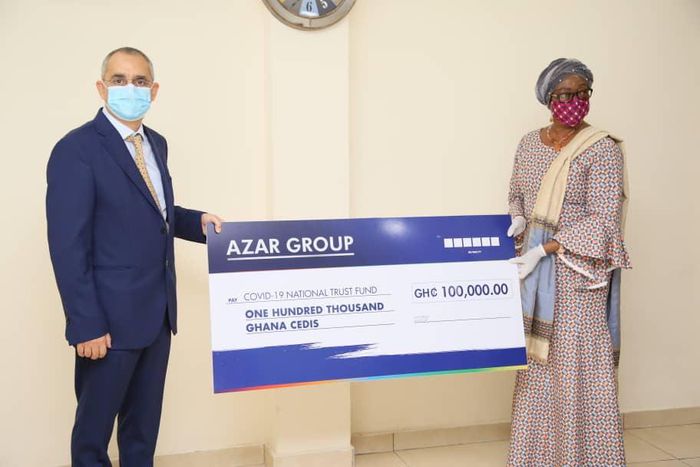 Azar Group donates GHC100,000 to COVID-19 Trust Fund