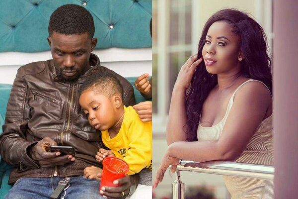 Nana Appiah Mensah wife and son