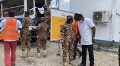 John Dumelo offers lunch to prisoners weeding on Legon-Shiashie Highway