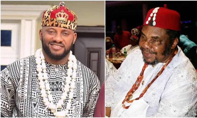 For many, they wondered how he was able to approach Pete Edochie, a highly respected and fierce-looking man. [Instagram/YulEdochie] [Instagram/PeteEdochie]