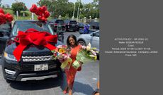 The insurance on Nana Aba’s gifted Range Rover is for a Nissan Rogue; error from the NIC?