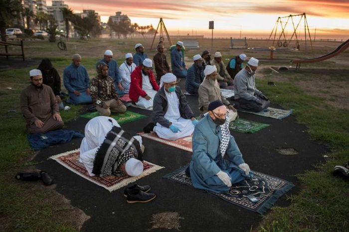 South Africa's Muslims have been told to observe social distancing during prayer
