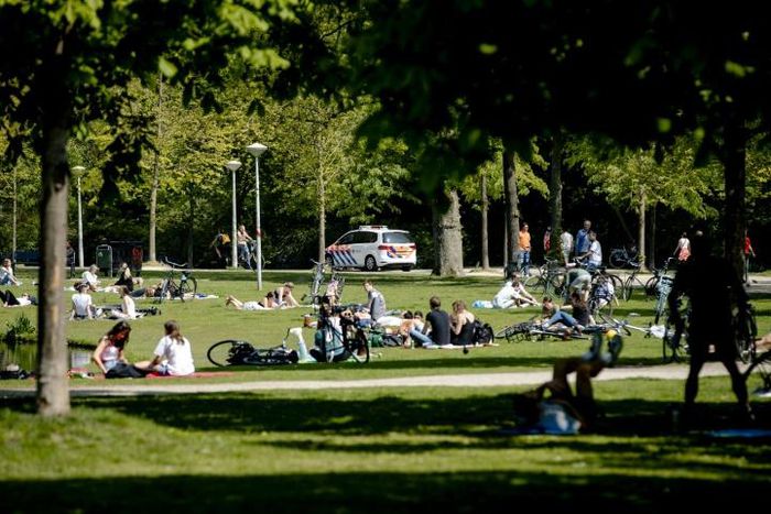 In contrast to most other European countries where people are virtually housebound, the Dutch authorities have merely advised people to stay home and to keep 1.5 metres (five feet) of social distance