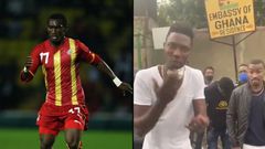 Lee Addy and Ghanaian players stranded