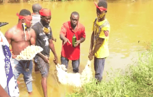 VIDEO: NPP members make lamb sacrifice to “resist” imposition of candidate