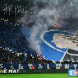 Atalanta fans before a match against Juventus on November 23 last year in Bergamo