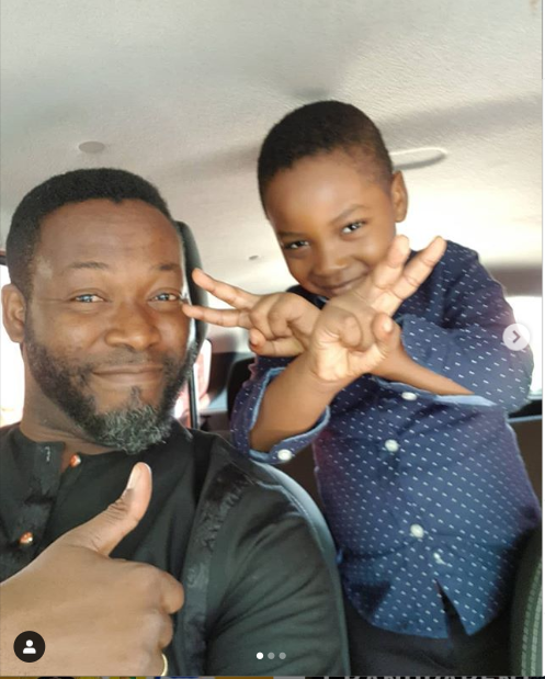 Adjetey Annan and his son