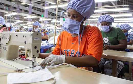 COVID-19: Ghanaian industries manufacture face mask in large quantities