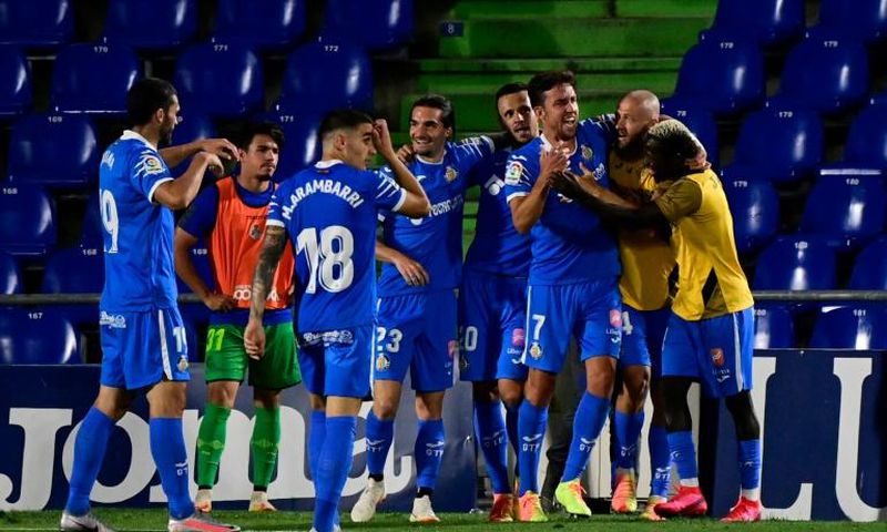 Jaime Mata (3R) scored twice as Getafe kept their Champions League dream alive