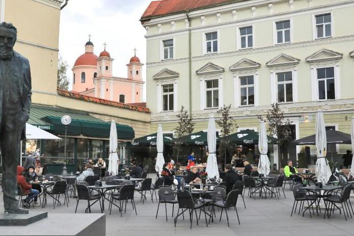 The city of Vilnius hopes to become 'one large outdoor cafe'