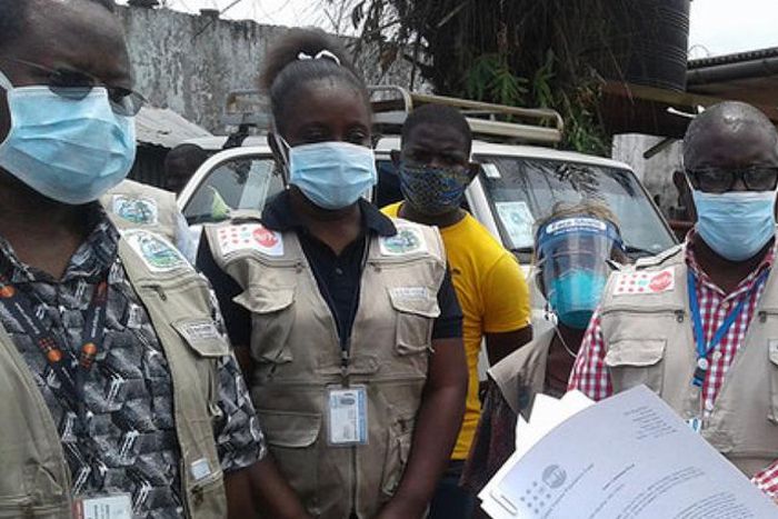 Contact tracers file photo