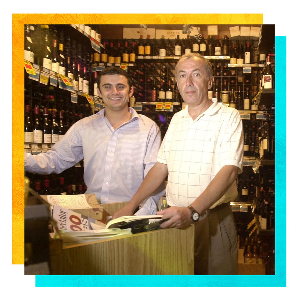 Gary Vaynerchuk and his father.