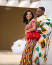 Kente bride and groom