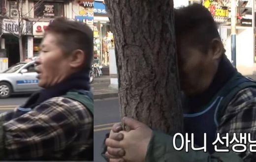 Man bangs forehead on a tree everyday till it gets bloody due to failure to become a boxer (video)