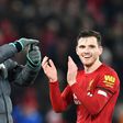 Football 'dad': Andy Robertson (right) says Liverpool manager Jurgen Klopp has been a father figure to the squad