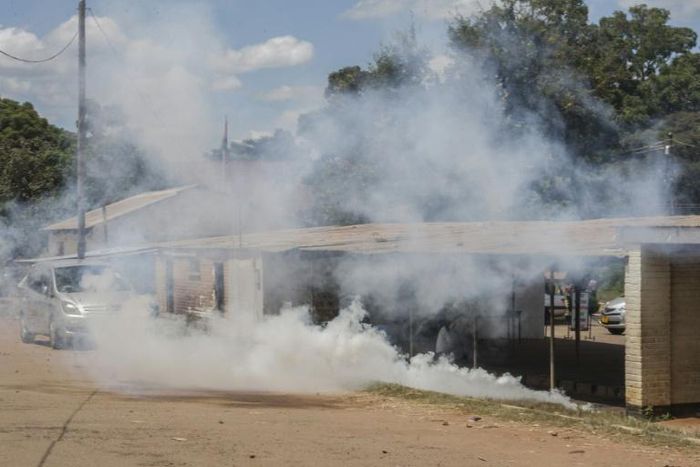 Teargas: Post-election turmoil triggered sometimes violent protests
