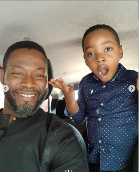 Adjetey Annan and his son