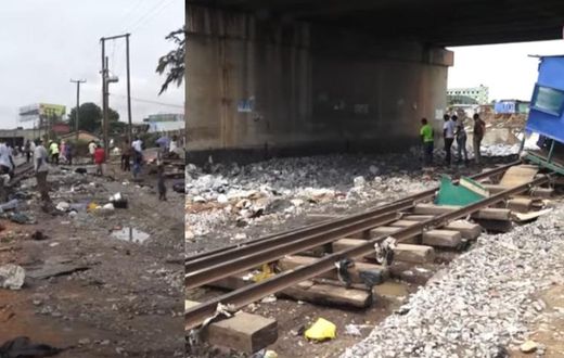 VIDEO: Parts of newly-constructed railway washed away by floods