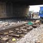 VIDEO: Parts of newly-constructed railway washed away by floods