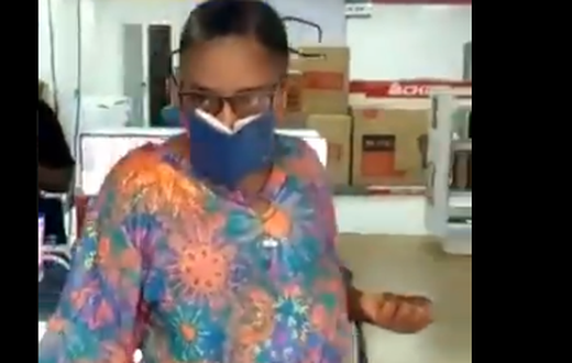 Woman goes viral with Bible as face mask; here’s why it’s not safe