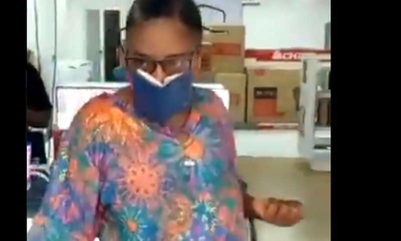 Woman goes viral with Bible as face mask; here’s why it’s not safe