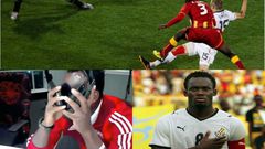 Michael Essien couldn’t continue listening to commentary after Gyan’s miss against Uruguay (video)