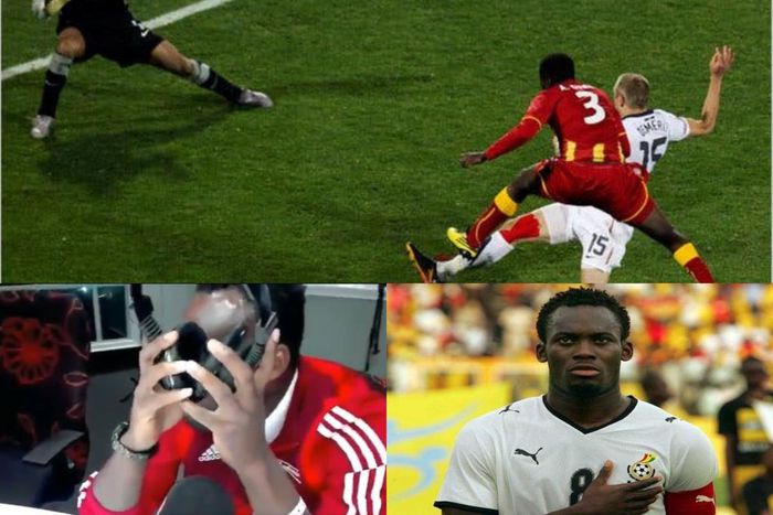 Michael Essien couldn’t continue listening to commentary after Gyan’s miss against Uruguay (video)