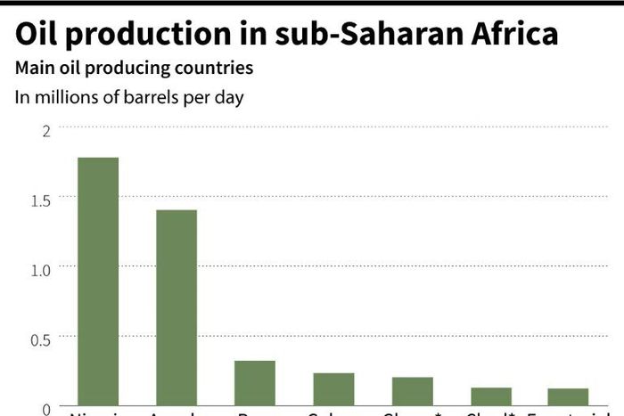 The major oil-producing countries in sub-Saharan Africa