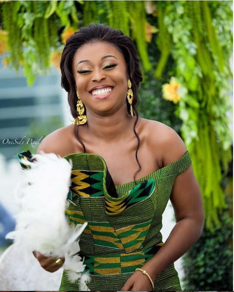 Green kente colour combo