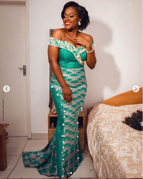 Green kente colour combo