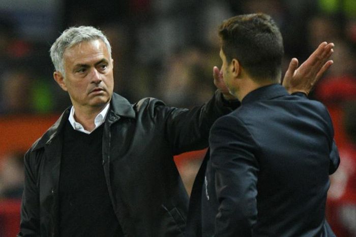 Old friends: Jose Mourinho and Mauricio Pochettino