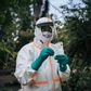 Virus testing in Goma, capital of eastern DR Congo's North Kivu province