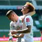Sargent (R) and Rashica both scored as Bremen took the playoff place from Duesseldorf