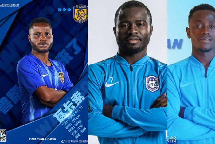 Wakaso, Frank Acheampong and Emmanuel Boateng