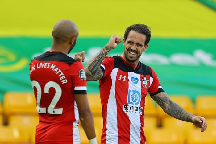 Southampton's Danny Ings (right) opened the scoring against Norwich