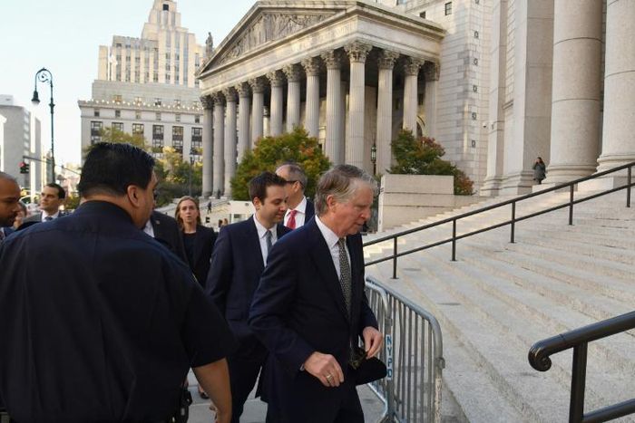 Manhattan prosecutor Cyrus Vance enters a federal courthouse in New York on October 23, 2019