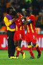 Asamoah Gyan could not hold back the tears after missing the penalty against Uruguay at the 2010 FIFA World Cup tournament