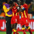 Asamoah Gyan could not hold back the tears after missing the penalty against Uruguay at the 2010 FIFA World Cup tournament