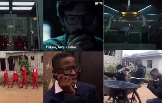 Ikorodu Boy's Money Heist recreation