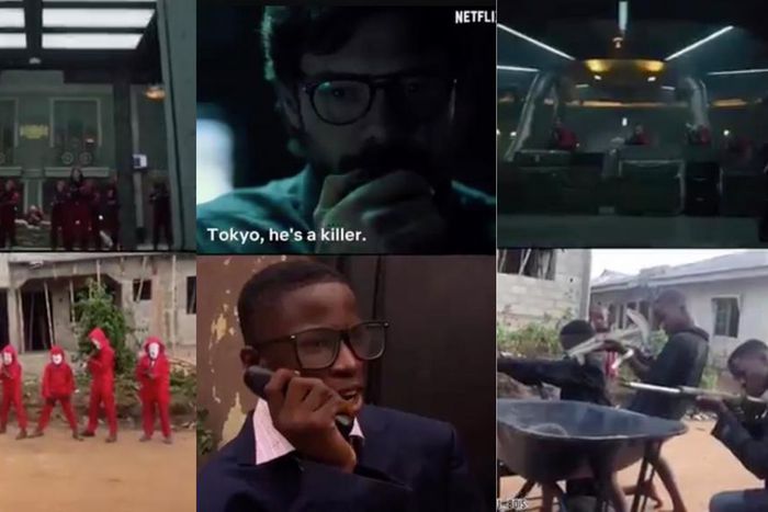 Ikorodu Boy's Money Heist recreation